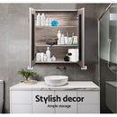 Cefito Bathroom Mirror Cabinet 600x720mm Oak - RnR Galore