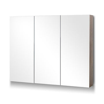 Cefito Bathroom Mirror Cabinet 900x720mm Oak - RnR Galore