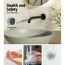 Cefito Bathroom Mixer Spout Wall Bath Tap Round Shower Bathtub Black - RnR Galore
