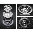 Cefito Kitchen Sink 80X48CM Granite Stone Kitchen Sinks in Black - RnR Galore