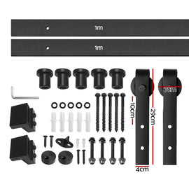 Cefito Sliding Barn Door Hardware Track Set 2m - RnR Galore