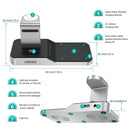 CHOETECH T316 4 - in - 1 Wireless Charging Station for iPhone/Apple Watch/iPod and all Qi Wireless Cell phones - RnR Galore
