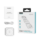 CHOETECH T588 - F - WH 3 - in - 1 Foldable Fast Wireless Charger for Phone/Watch/Earphone - RnR Galore