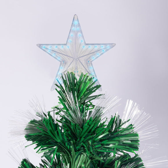 Christabelle 1.2m Enchanted Pre Lit Fibre Optic Christmas Tree Stars Xmas Decor - RnR Galore