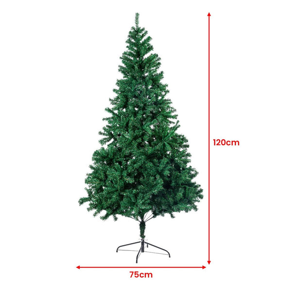 Christabelle Christmas Tree Decor 1.2m Xmas Decorations - 300 Tips Green - RnR Galore
