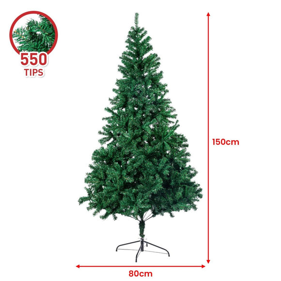 Christabelle Green Christmas Tree 1.5m Xmas Decor Decorations - RnR Galore