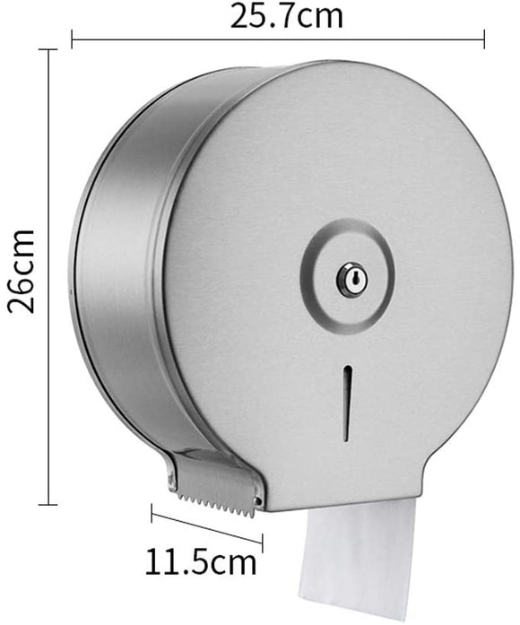 Commercial Restaurant Stainless Steel Toilet Paper Tissue Holder Dispenser Chrome - RnR Galore