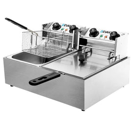 Devanti 20L Electric Commercial Deep Fryer Double Baskets 4400W - RnR Galore