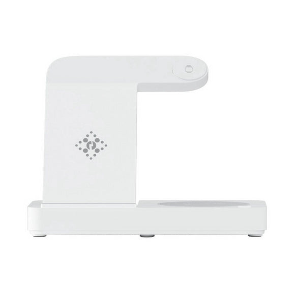Devanti 4 - in - 1 Wireless Charger Dock Fast Charging for Phone White - RnR Galore