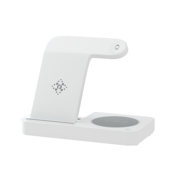 Devanti 4 - in - 1 Wireless Charger Dock Fast Charging for Phone White - RnR Galore