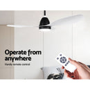 Devanti 48'' Ceiling Fan DC Motor w/Light w/Remote - White - RnR Galore