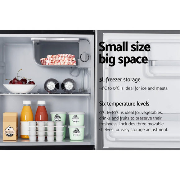 Devanti 48L Bar Fridge Black - RnR Galore