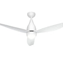 Devanti 52'' Ceiling Fan DC Motor LED Light Remote Control - White - RnR Galore