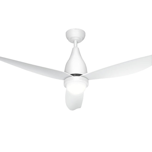 Devanti 52'' Ceiling Fan DC Motor LED Light Remote Control - White - RnR Galore