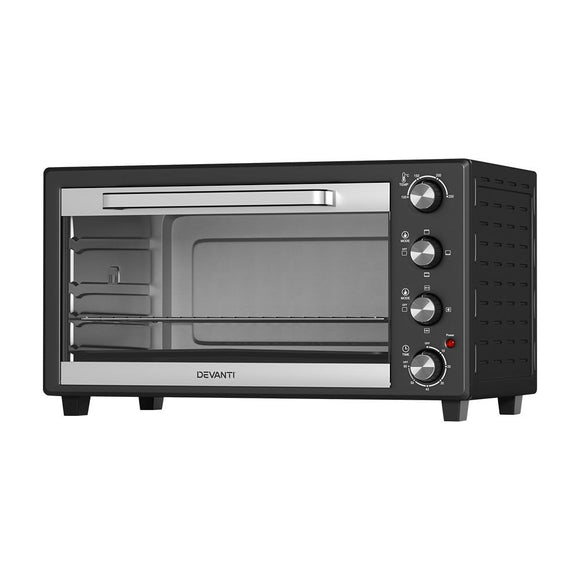 Devanti 60L Convection Oven Electric Fryer Ovens 2000W - RnR Galore