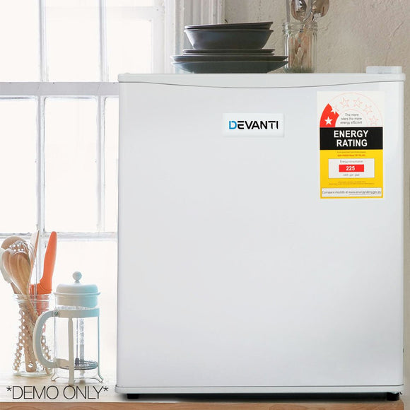 Devanti 70L Portable Mini Bar Fridge - White - RnR Galore