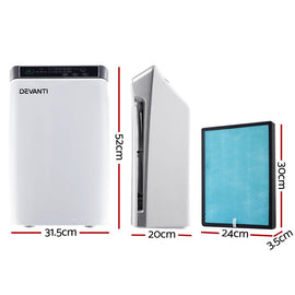 Devanti Air Purifier 4 Stage HEPA w/Replacement Filter - RnR Galore