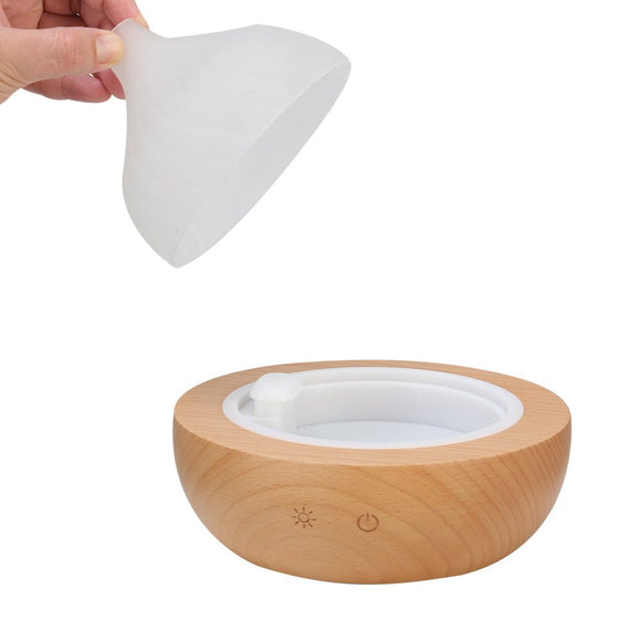 Devanti Aroma Aromatherapy Diffuser LED Oil Ultrasonic Air Humidifier Glass Wood - RnR Galore