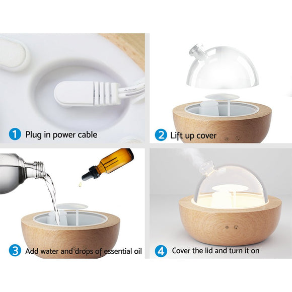 Devanti Aroma Diffuser Aromatherapy Glass 200ml - RnR Galore