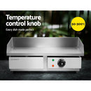 Devanti Commercial Electric Griddle 55cm BBQ Grill Plate 3000W - RnR Galore