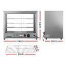 Devanti Commercial Food Warmer Hot Display Showcase Cabinet 64cm - RnR Galore