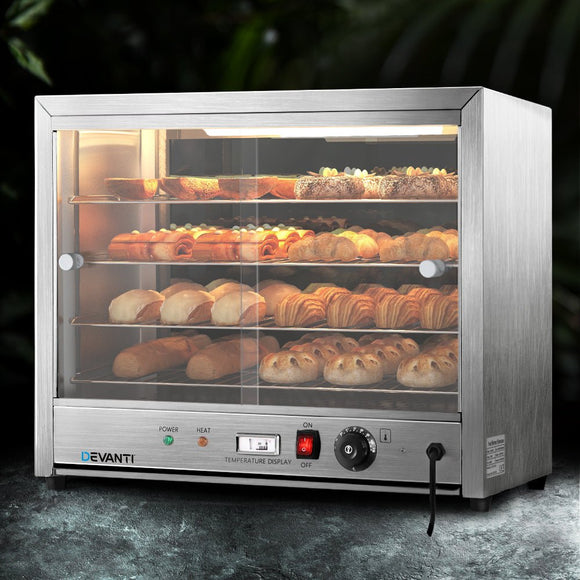 Devanti Commercial Food Warmer Hot Display Showcase Cabinet 64cm - RnR Galore