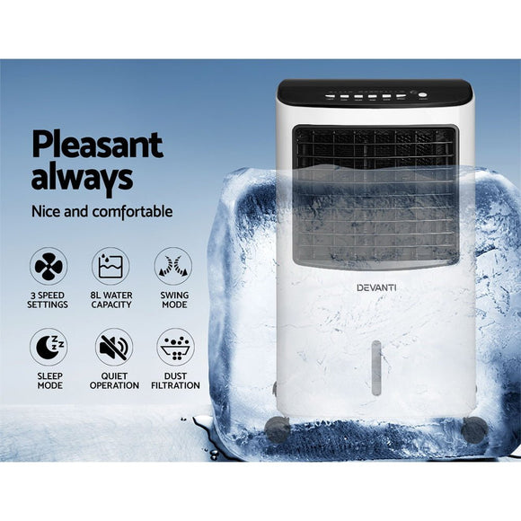 Devanti Evaporative Air Cooler Conditioner 8L - RnR Galore