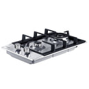 Devanti Gas Cooktop 30cm 2 Burner Silvir - RnR Galore