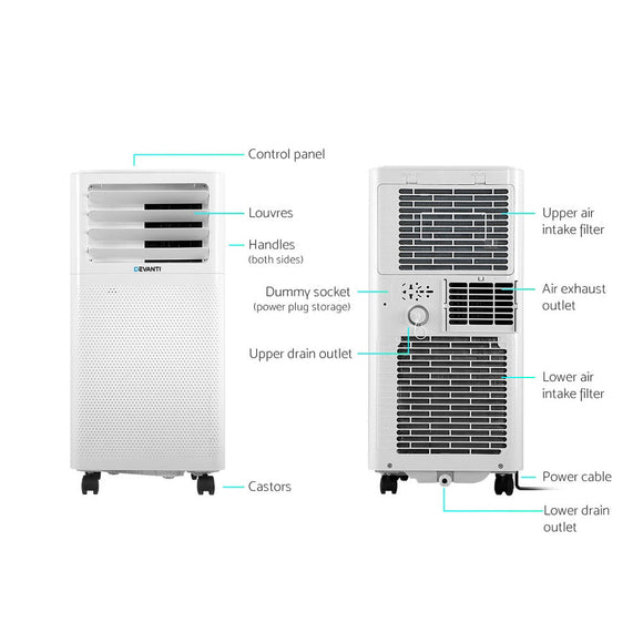 Devanti Portable Air Conditioner 7000BTU - RnR Galore
