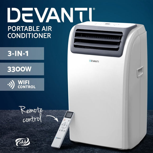 Devanti Portable Air Conditioner WiFi 12000BTU - RnR Galore