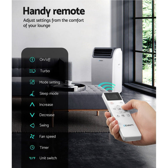 Devanti Portable Air Conditioner WiFi 12000BTU - RnR Galore