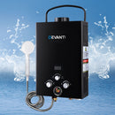 Devanti Portable Gas Water Heater 8L/Min With Pump LPG System Black - RnR Galore