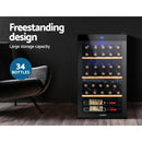 Devanti Wine Fridge Cooler 34 Bottles - RnR Galore