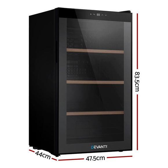 Devanti Wine Fridge Cooler 34 Bottles - RnR Galore