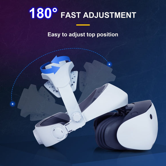DEVASO Adjustable Head Strap for Playstation VR2, Reduced Pressure Lightweight - RnR Galore