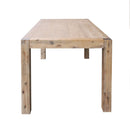 Dining Table 180cm Medium Size with Solid Acacia Wooden Base in Oak Colour - RnR Galore