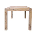 Dining Table 180cm Medium Size with Solid Acacia Wooden Base in Oak Colour - RnR Galore
