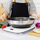 Double Ear 304 Stainless Steel 36cm Non - Stick Stir Fry Cooking Kitchen Wok Pan with Lid Honeycomb Double Sided - RnR Galore