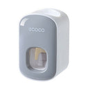 Ecoco Wall mount auto ands Free Toothpaste Dispenser Automatic Toothpaste Squeezer Bathroom Toothpaste Holder Black - RnR Galore