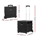 Emajin Foldable Shopping Cart Trolley Grocery Basket Rolling Wheel Portable 35KG - RnR Galore