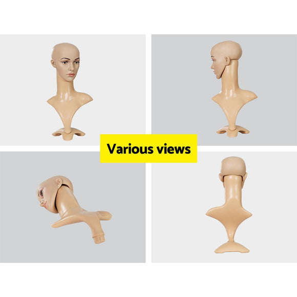Embellir Female Mannequin Head Dummy Model Display Shop Stand Professional Use - RnR Galore
