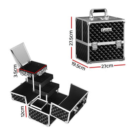Embellir Makeup Case Beauty Organiser Bag Travel Large Cosmetic Storage Portable - RnR Galore