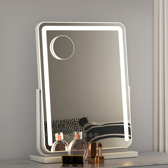 Embellir Makeup Mirror 40x50cm Hollywood Vanity with LED Light Strip Rotation - RnR Galore