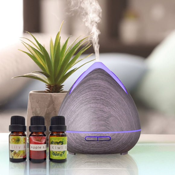 Essential Oils Ultrasonic Aromatherapy Diffuser Air Humidifier Purify 400ML - Violet - RnR Galore