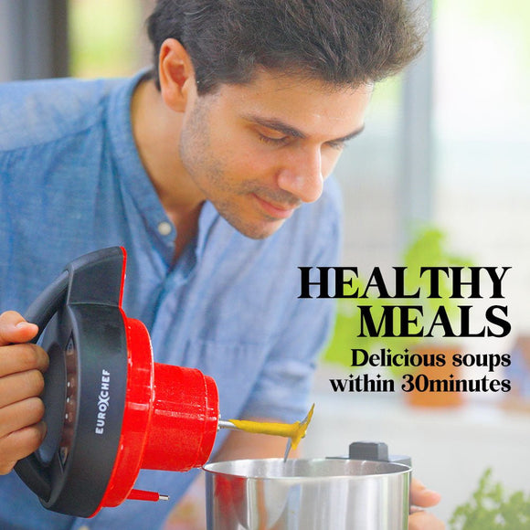EUROCHEF Soup Maker Blender Smoothie Compact Hot Cold Stainless Steel Mixer - RnR Galore