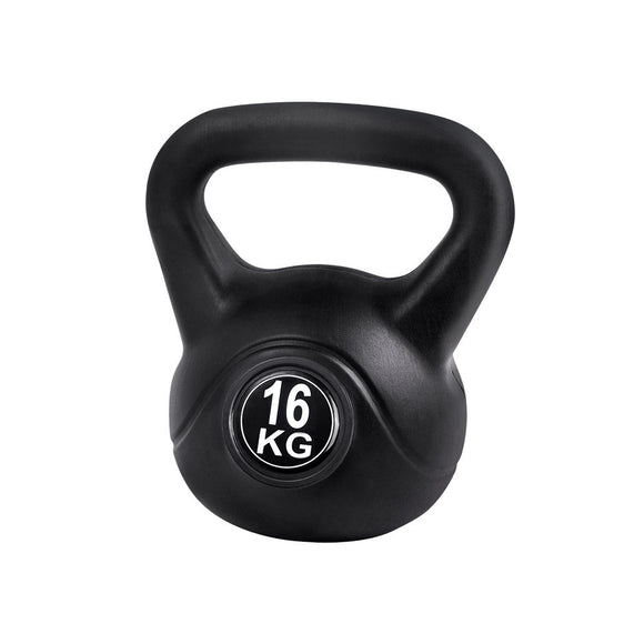 Everfit 16kg Kettlebell Set Weight Lifting Bench Dumbbells Kettle Bell Gym Home - RnR Galore