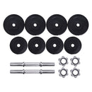 Everfit 20kg Dumbbell Set Weight Plates Dumbbells Lifting Bench - RnR Galore