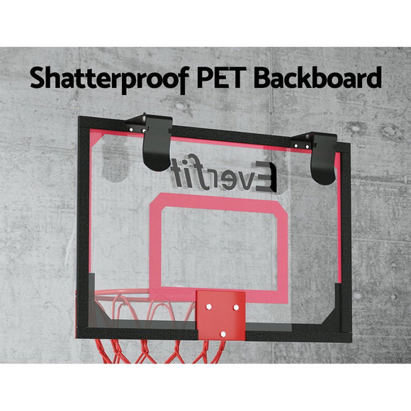 Everfit 23" Mini Basketball Hoop Backboard Door Wall Mounted Sports Kids Red - RnR Galore
