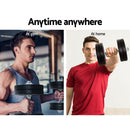 Everfit 25kg Dumbbell Set Weight Plates Dumbbells Lifting Bench - RnR Galore