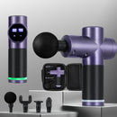 Everfit 30 Speed Massage Gun 4 Heads Vibration Muscle Massager Chargeable Purple - RnR Galore